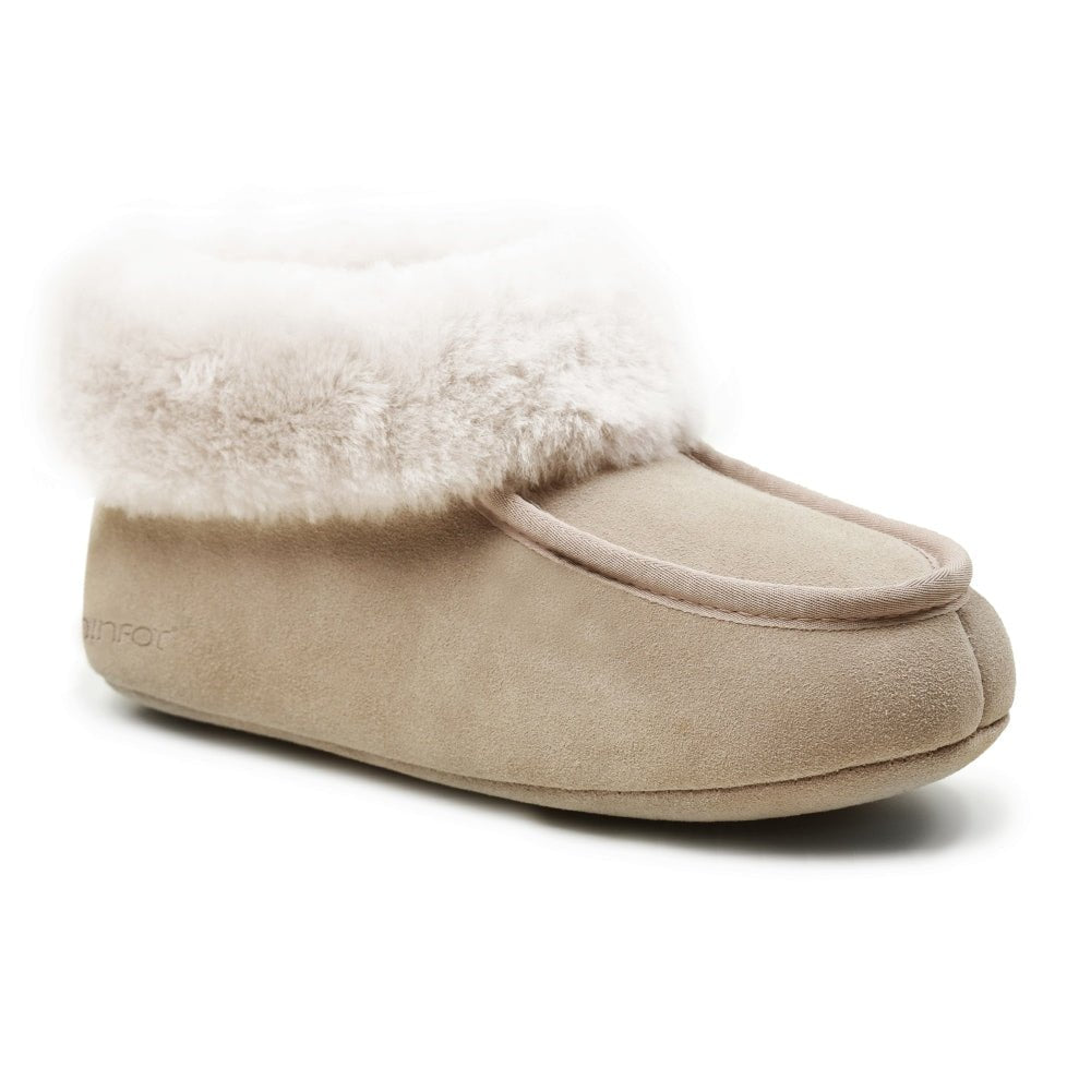 Minfot Hjemmesko Fåreskind Sunne Beige