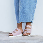 Minfot Dots Sandaler Dame Blød Bio Rosa