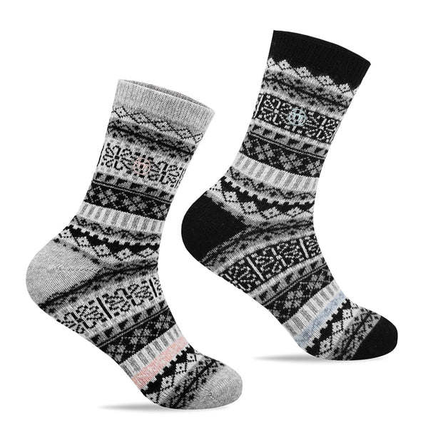 Minfot Geilo Uldstrømper Sort 2-pak