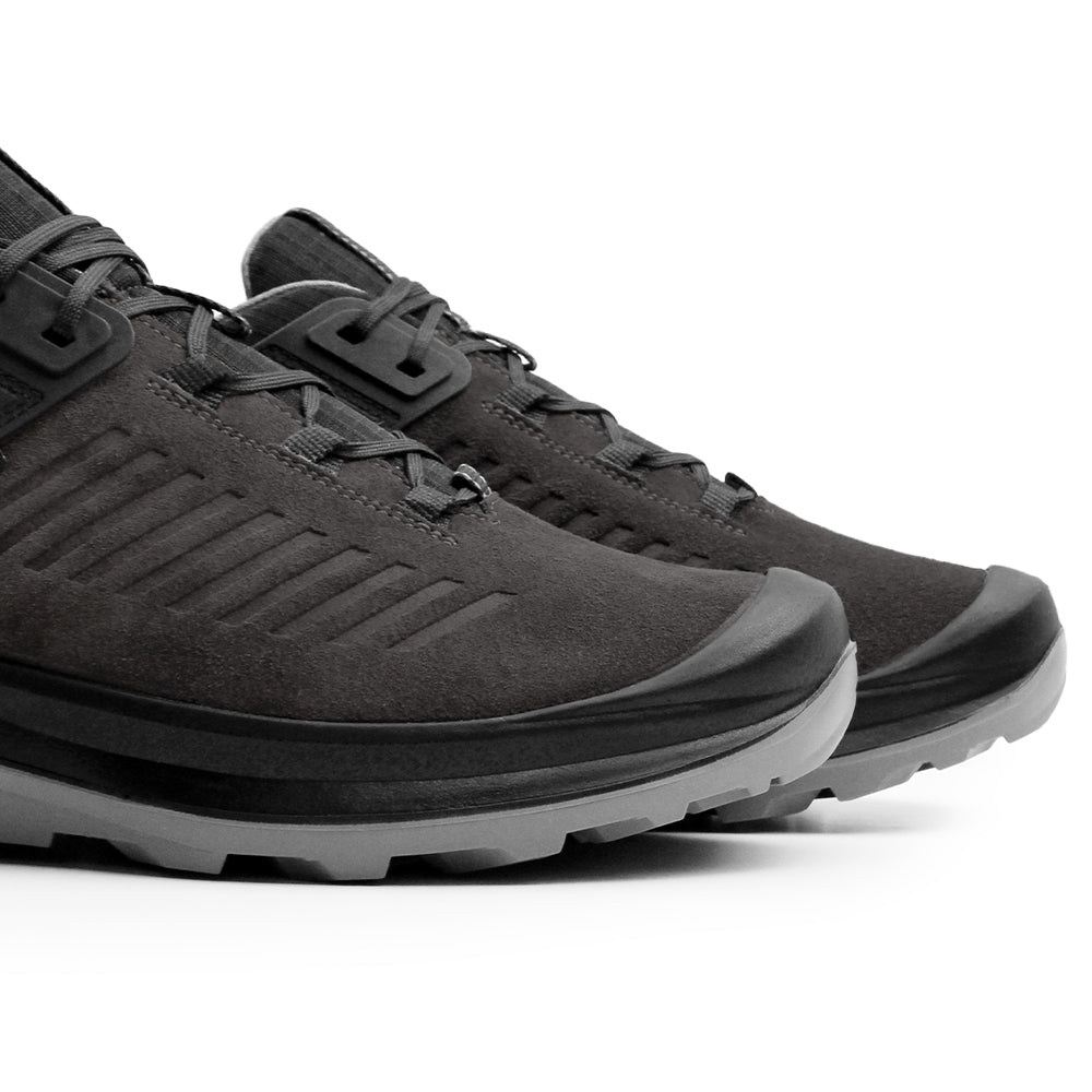 Minfot Granit Low Sko Unisex Vandafvisende TEX Ruskind Grå