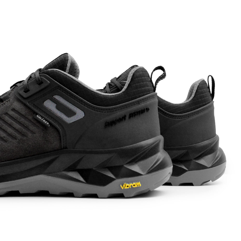 Minfot Granit Low Sko Unisex Vandafvisende TEX Ruskind Grå