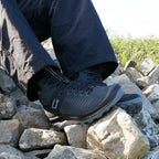 Minfot Granit Mid Støvler Unisex Vandafvisende TEX Nubuck Sort
