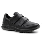 Minfot Grip Sko med Velcro Herre Vandafvisende TEX Skind Sort