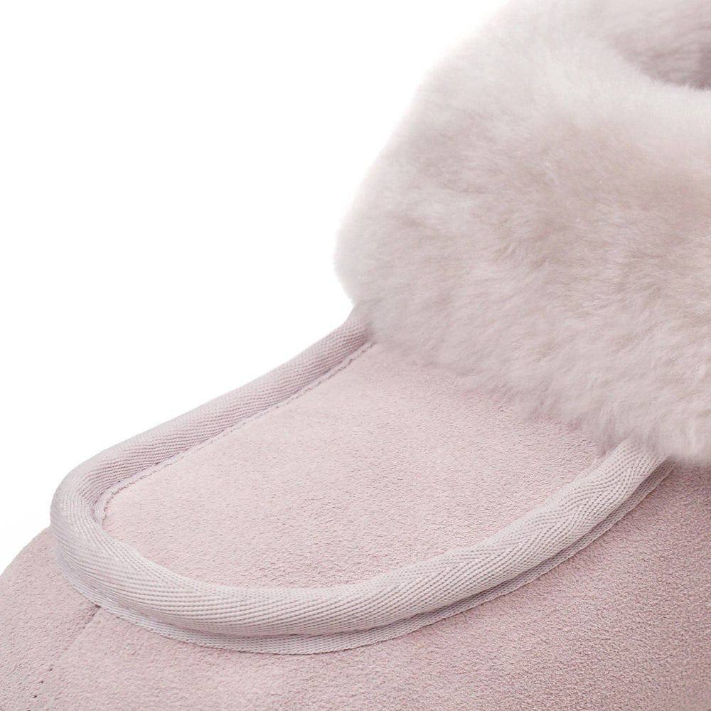 Minfot Fåreskinds Hjemmesko Hemse med såle Rose