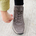 Minfot Luna Høy Sneaker Dame Ruskind Taupe