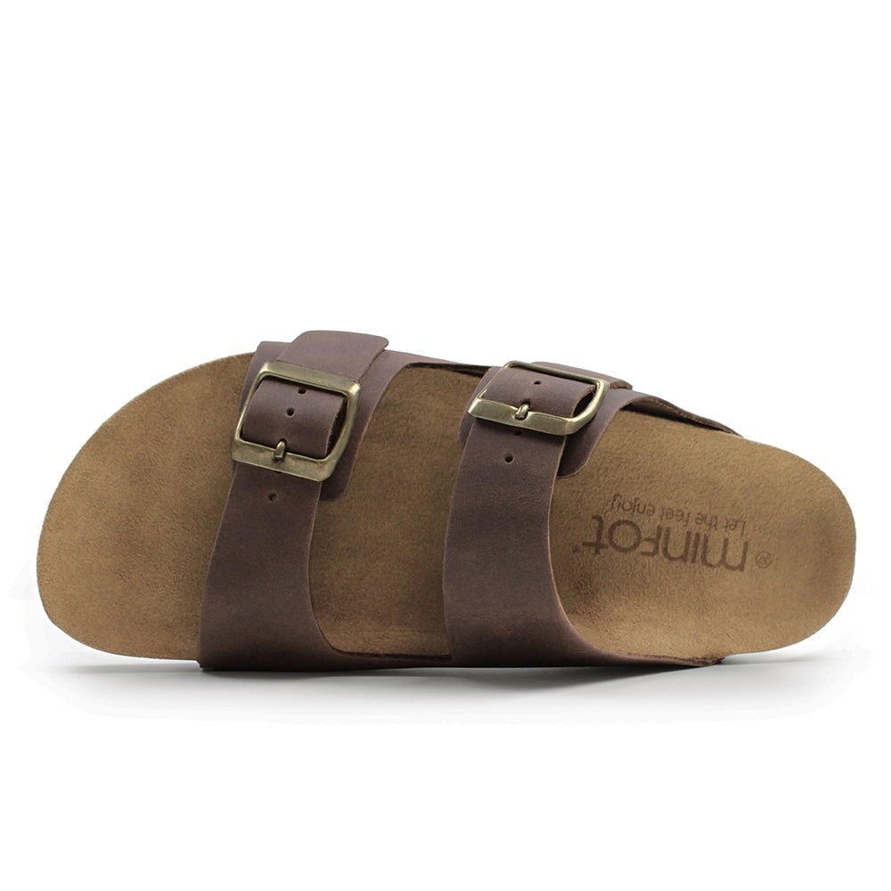 Minfot Kayo Sandaler Læder Primo Soft Mørkebrun