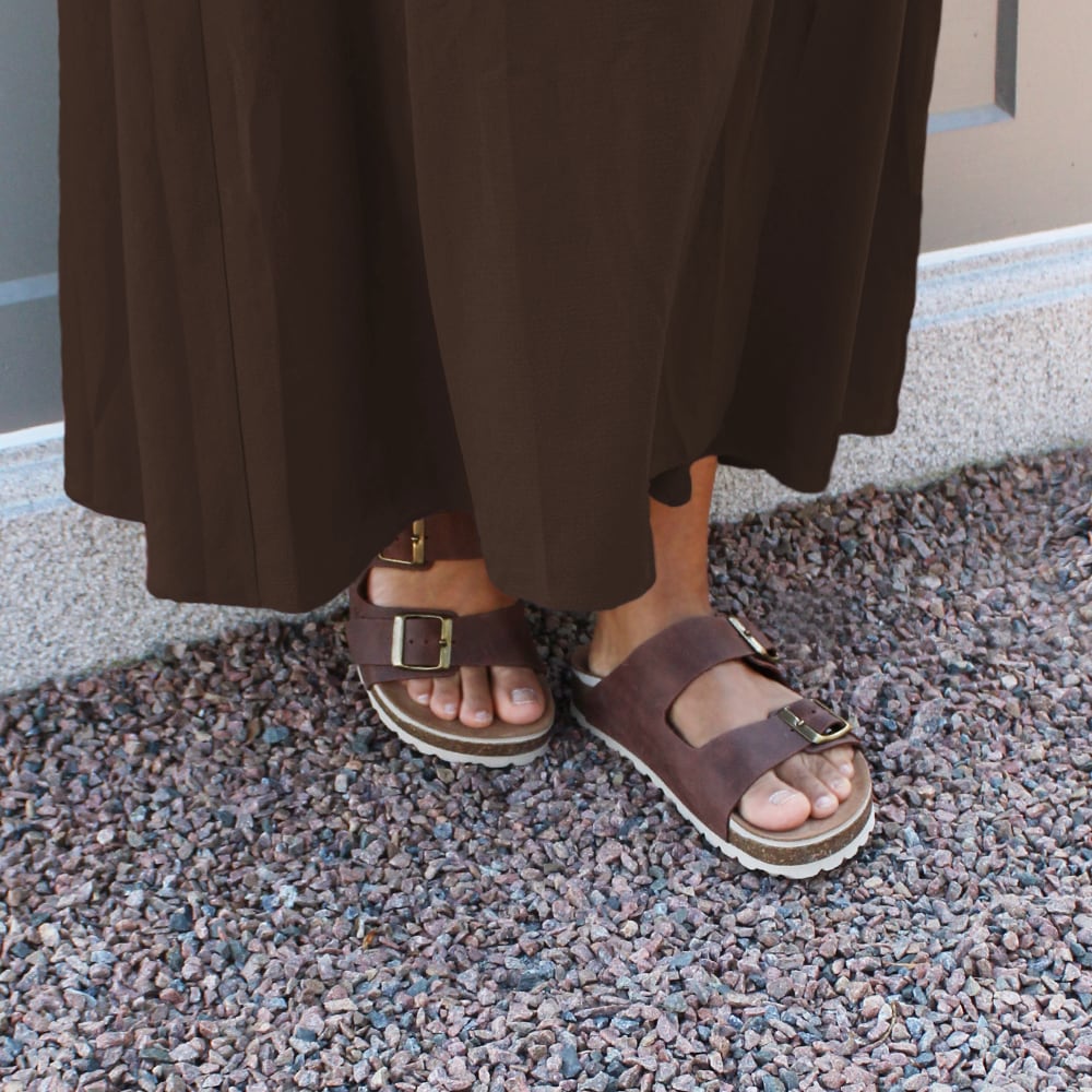 Minfot Kayo Sandaler Læder Primo Soft Mørkebrun