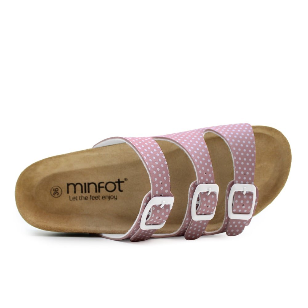 Minfot Sandal Blød Bio Dots Lyserød