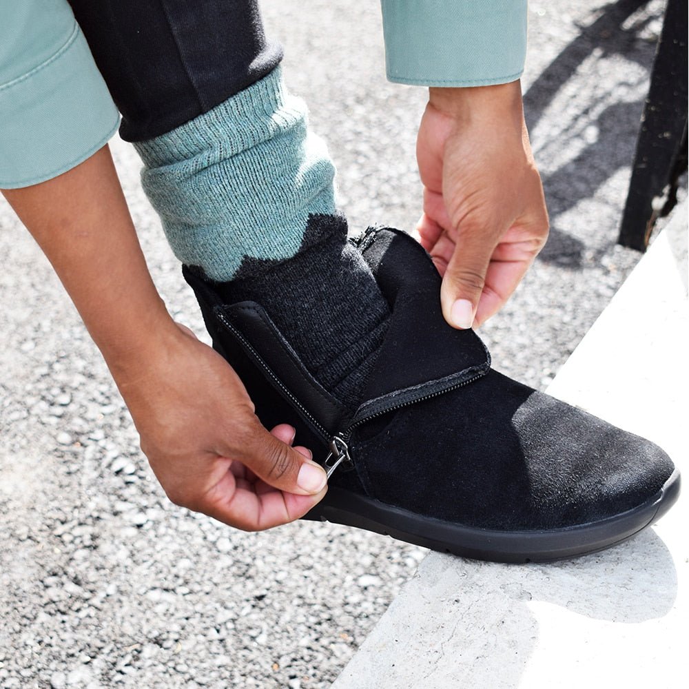 Produktbild 5 - Minfot Lea Boots Stretch Lynlås Sort