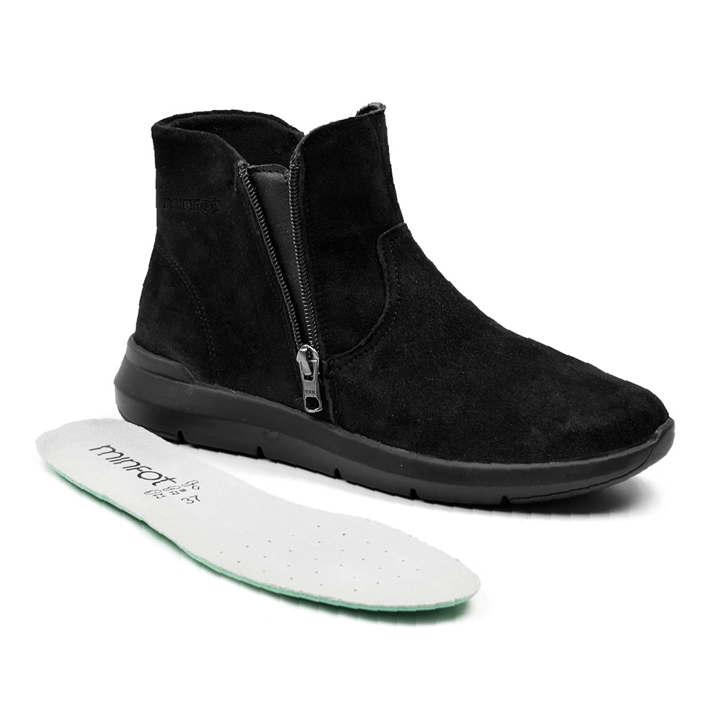 Produktbild 3 - Minfot Lea Boots Stretch Lynlås Sort