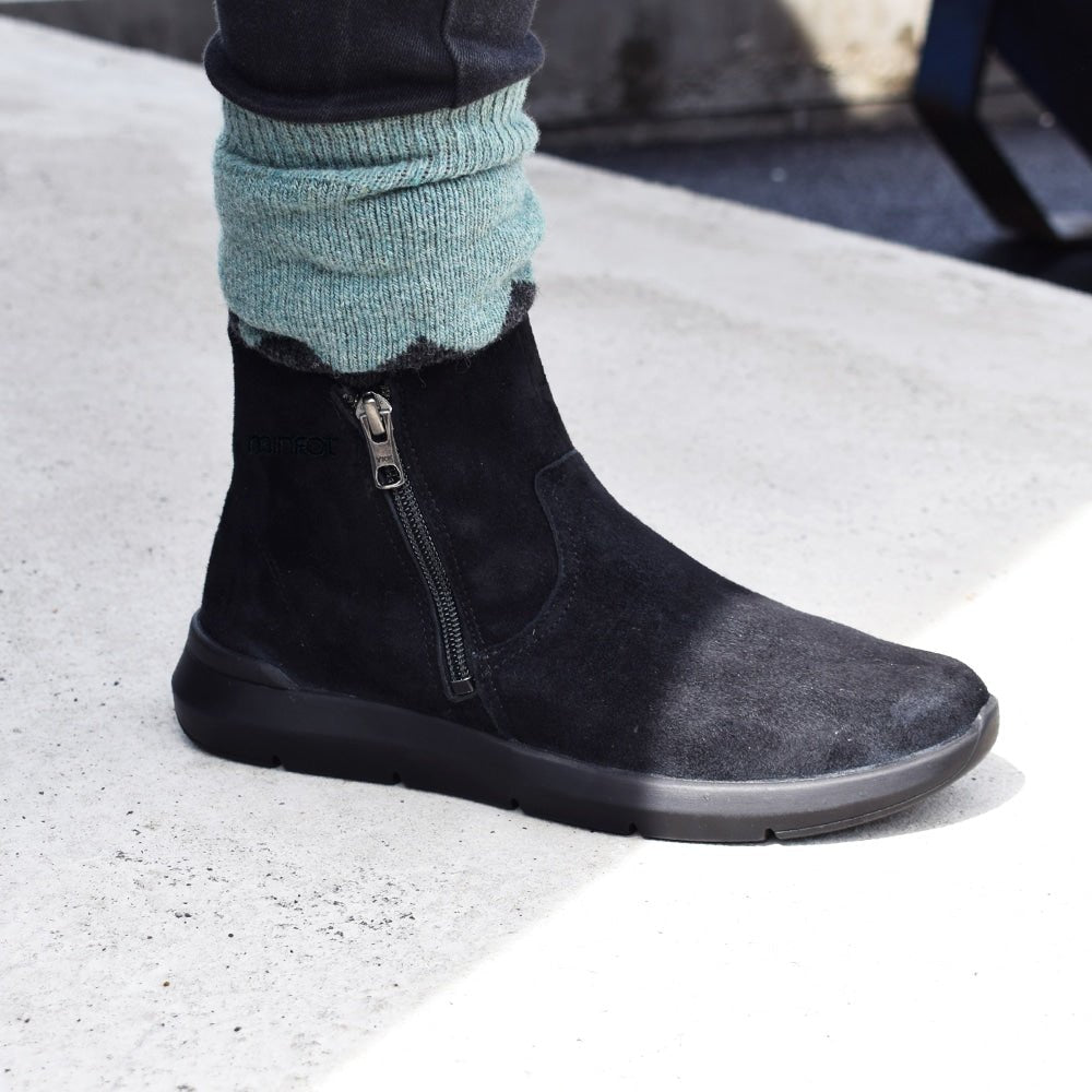 Produktbild 6 - Minfot Lea Boots Stretch Lynlås Sort