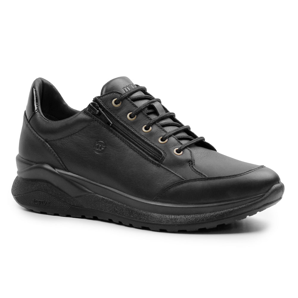 Minfot Lexi Damskor Zip TEX Skinn Svart