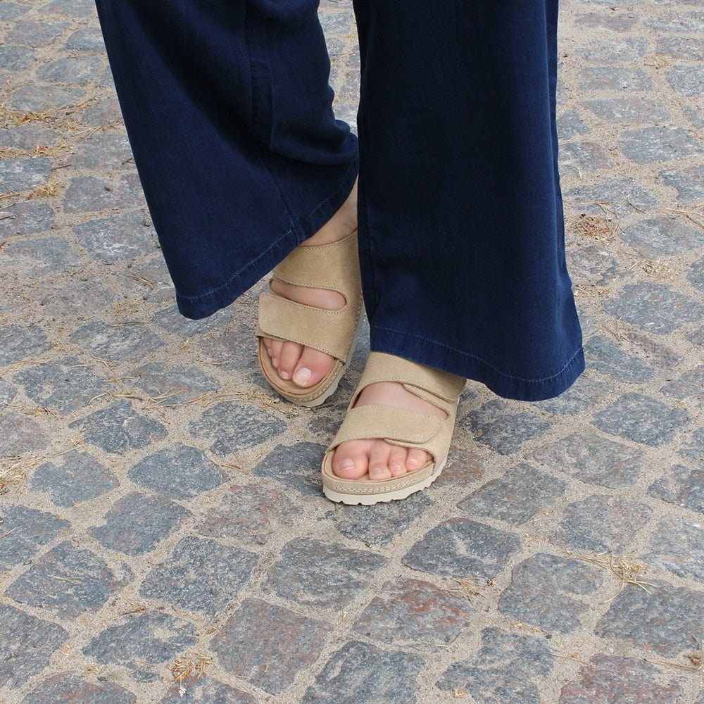 Produktbild 2 - Minfot Luma Sandaler med Klettlukning, Brun Mocka