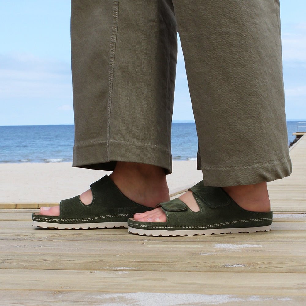 Produktbild 10 - Minfot Luma Sandaler med Klettlukning, Mocka, Grøn