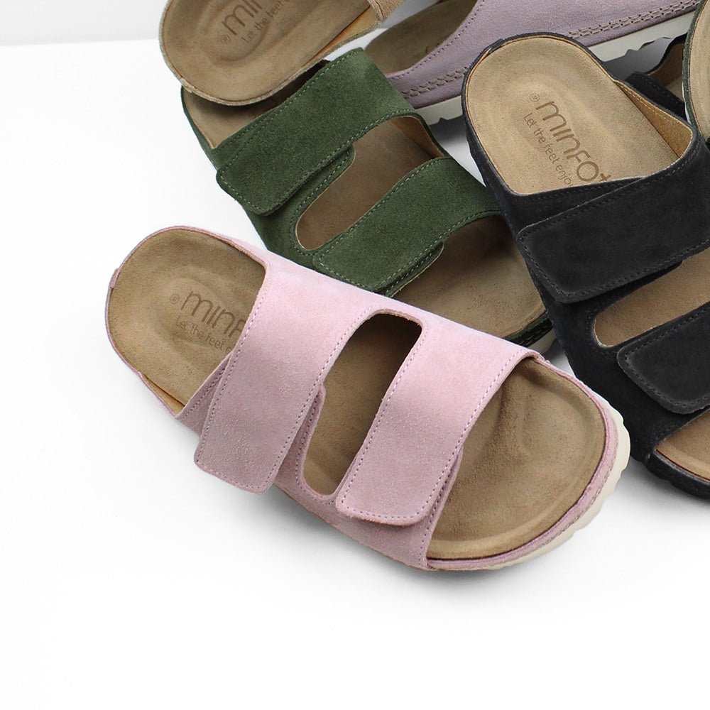 Produktbild 9 - Minfot Luma Sandaler med Klettlukning, Mocka, Rosa