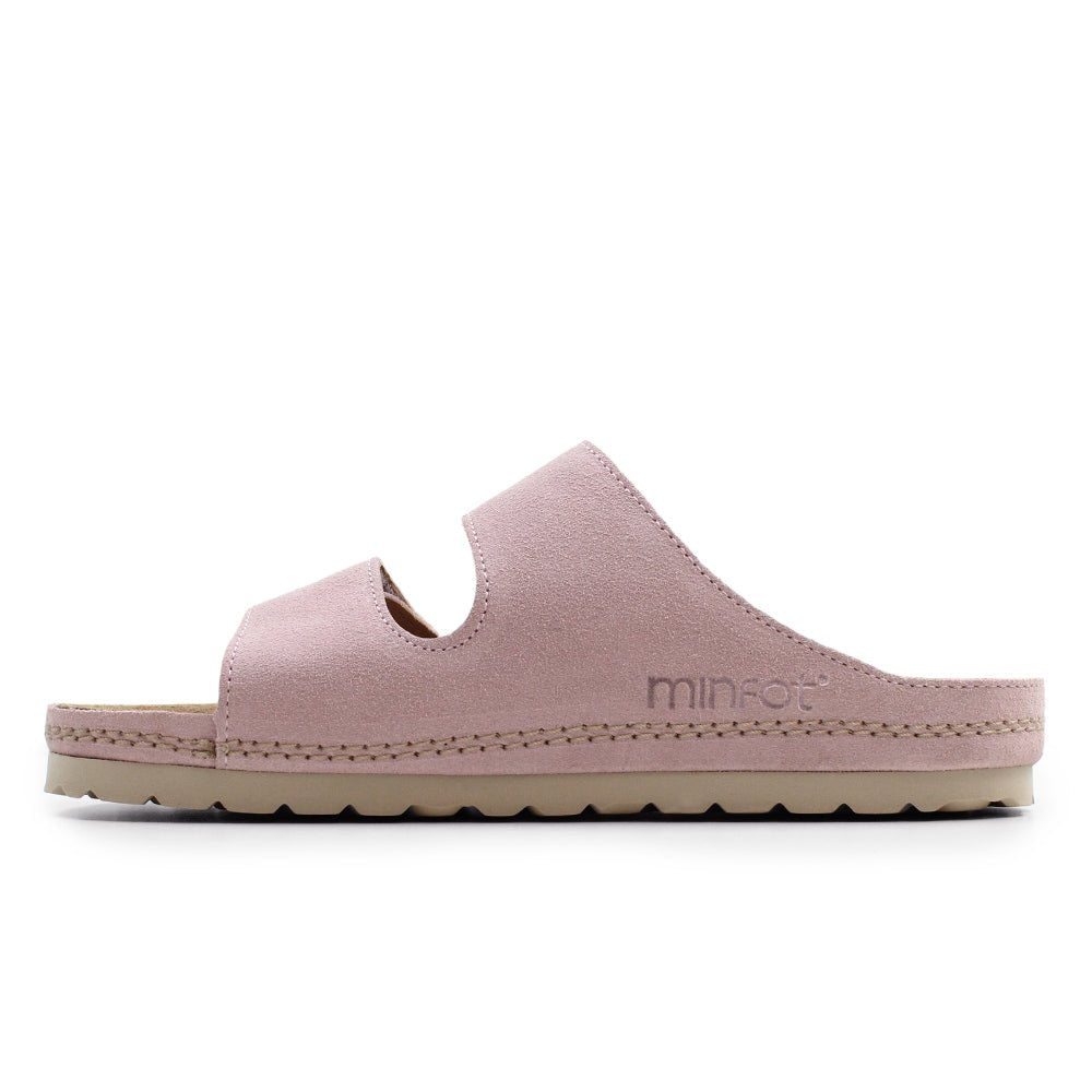Produktbild 4 - Minfot Luma Sandaler med Klettlukning, Mocka, Rosa