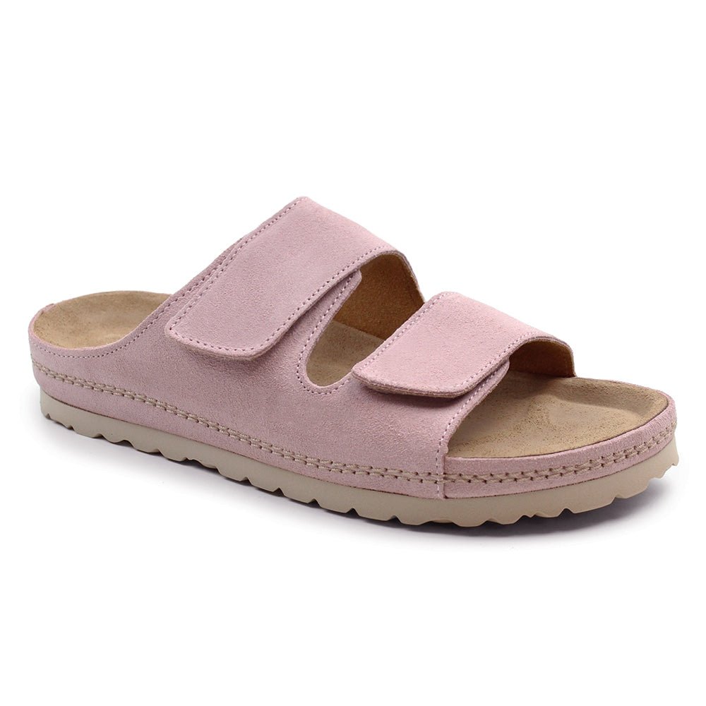 Minfot Luma Sandaler med Klettlukning, Mocka, Rosa