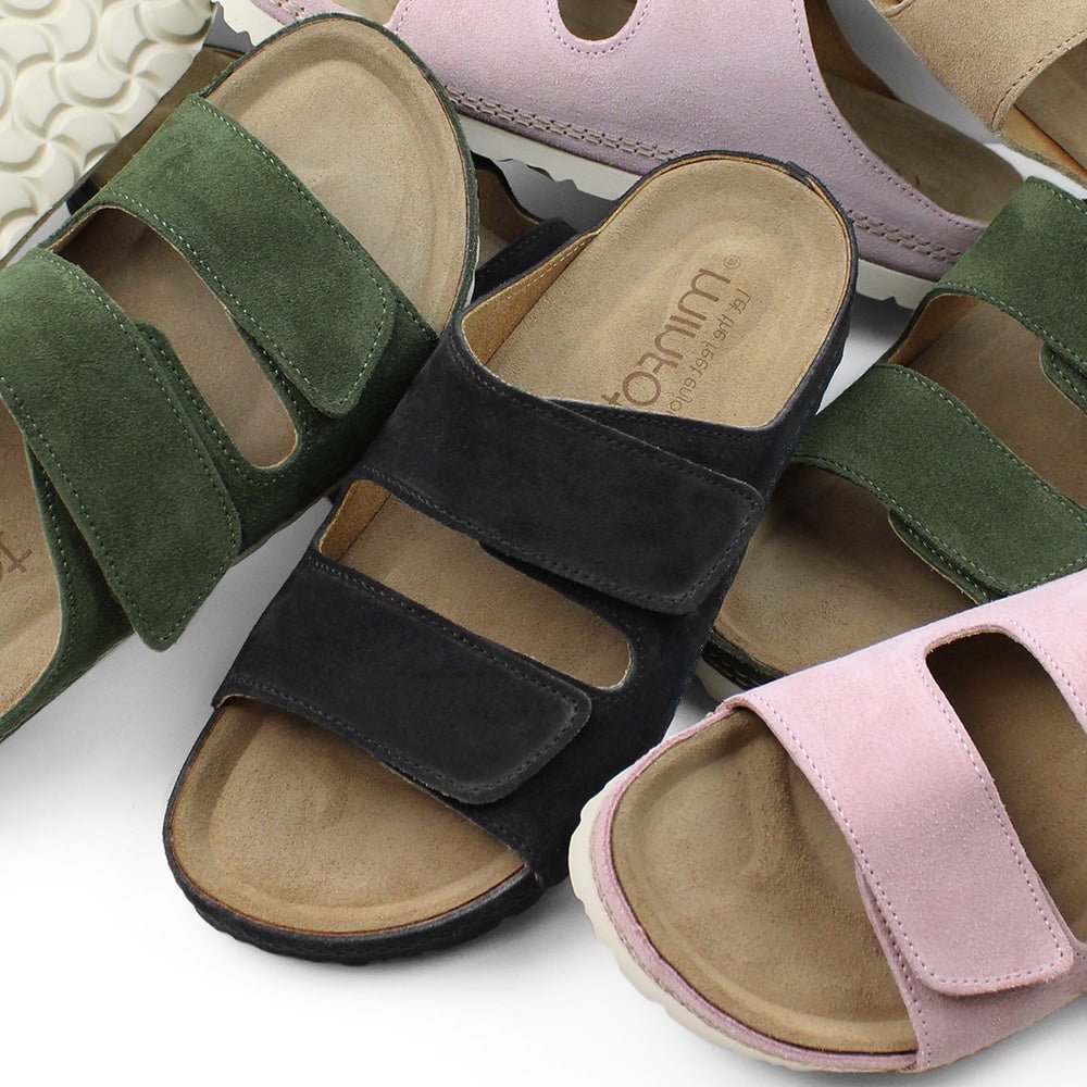 Produktbild 9 - Minfot Luma Sandaler med Klettlukning, Mocka, Sort