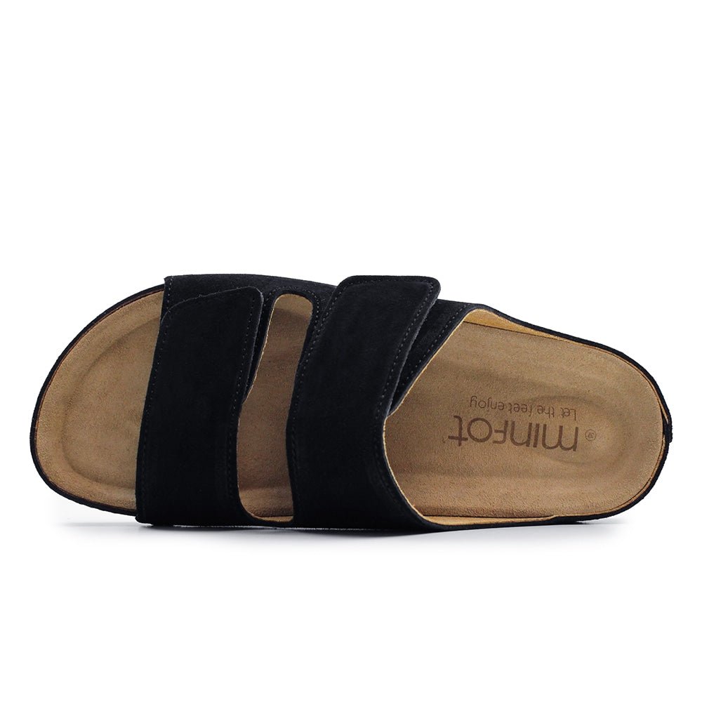 Produktbild 5 - Minfot Luma Sandaler med Klettlukning, Mocka, Sort