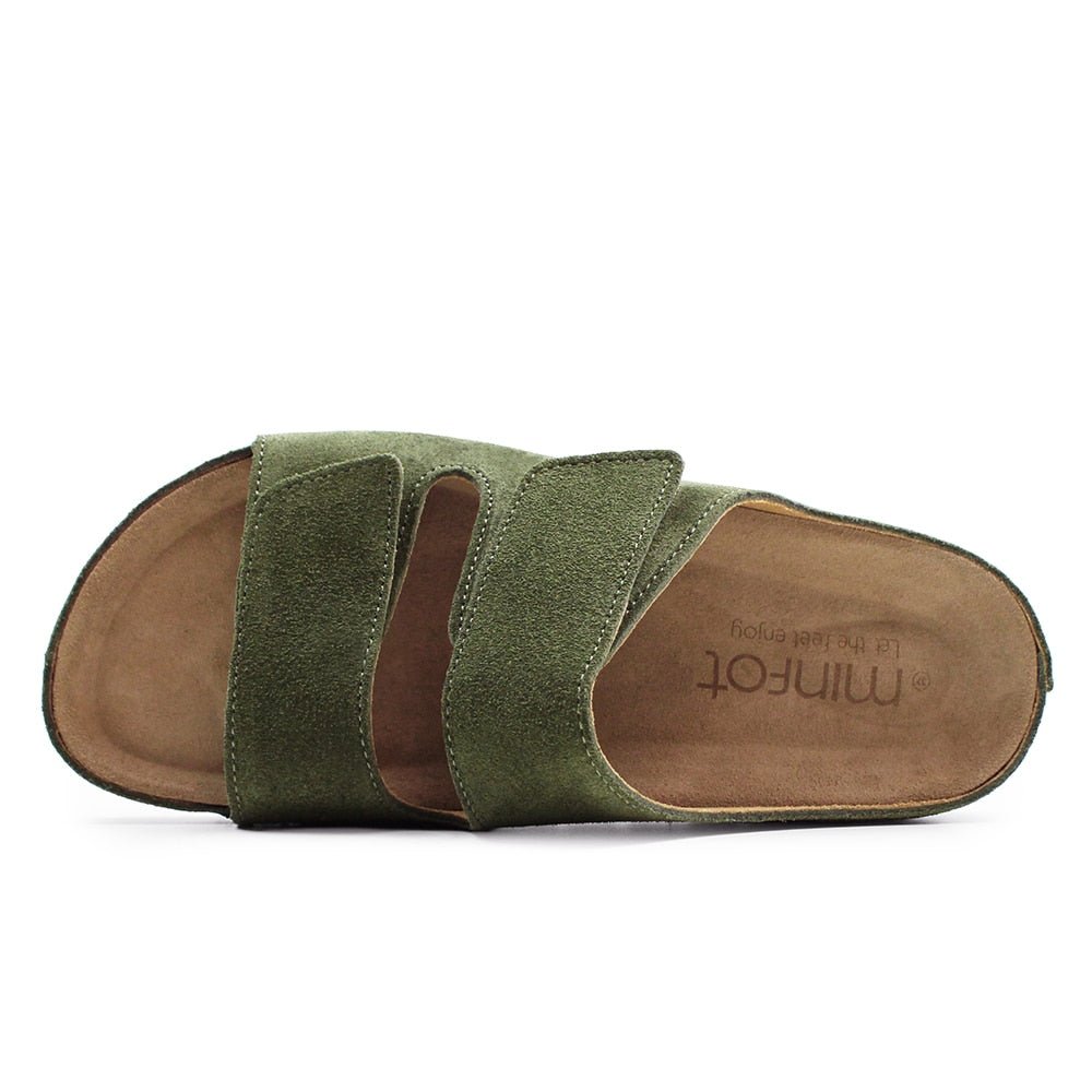 Produktbild 5 - Minfot Luma Sandaler med Klettlukning, Mocka, Grøn