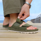 Minfot Luma Sandaler Velcro Ruskind Grøn