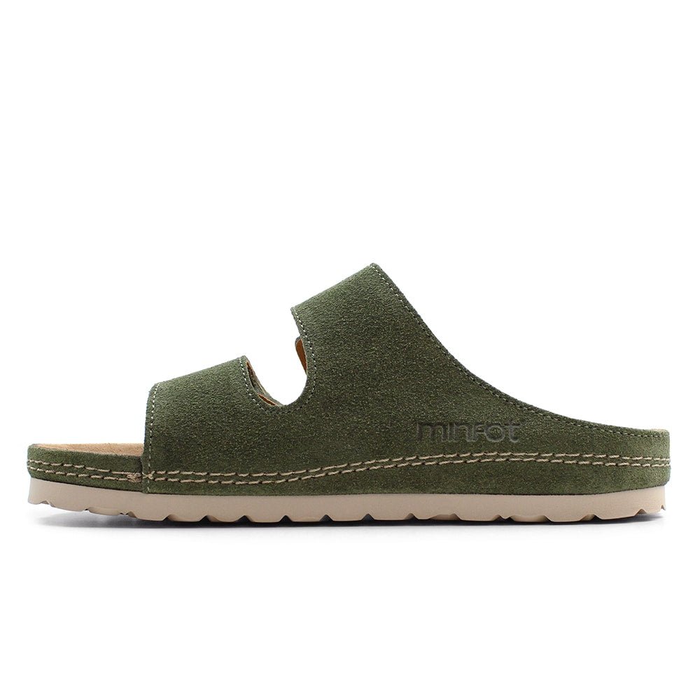 Produktbild 4 - Minfot Luma Sandaler med Klettlukning, Mocka, Grøn
