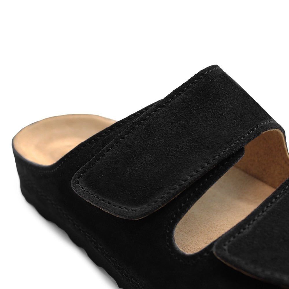 Produktbild 7 - Minfot Luma Sandaler med Klettlukning, Mocka, Sort