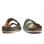 Minfot Luma Sandaler Velcro Ruskind Grøn