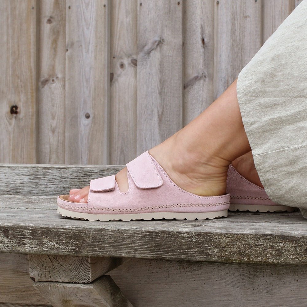 Produktbild 12 - Minfot Luma Sandaler med Klettlukning, Mocka, Rosa