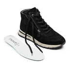 Minfot Luna Høy Sneaker Ruskind Sort