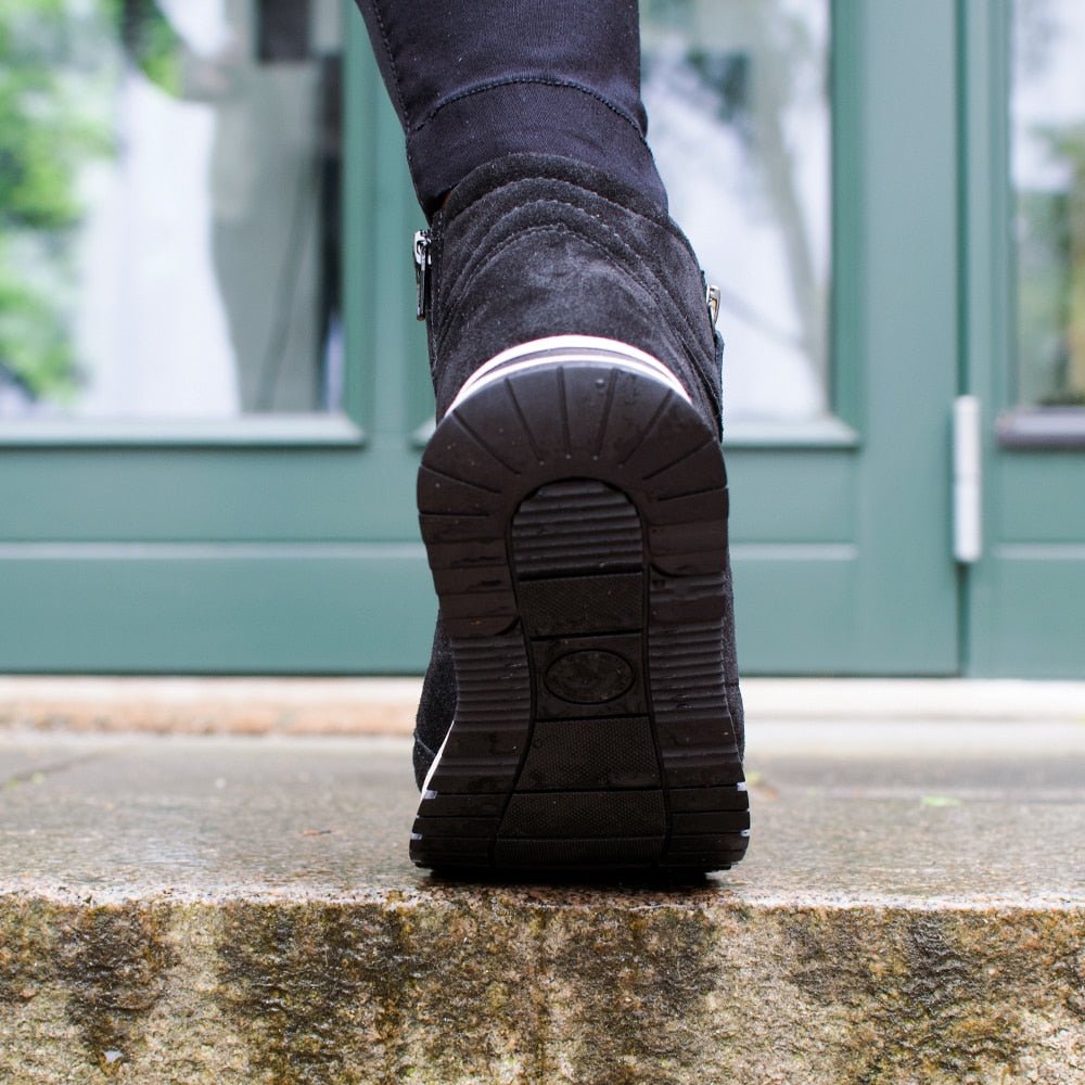 Produktbild 10 - Minfot Luna Høj Sneaker Mocka Sort