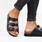Minfot Sandal Blød Bio Dame Nappa Sort 