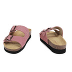 Minfot Moa Biosandaler Dame Ruskind Anatomisk 2-remme Antik Rosa