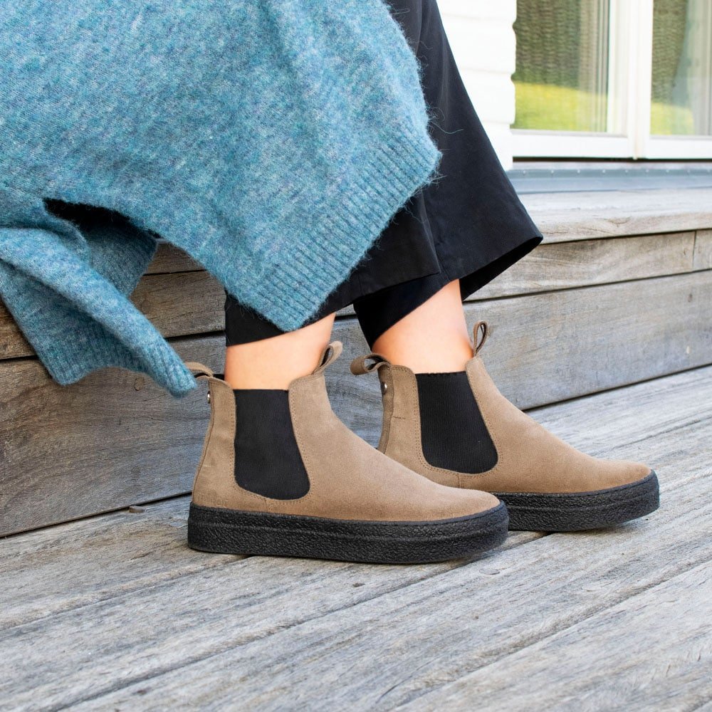 Produktbild 11 - Minfot Chelsea Boots Visby Mocka Marmotta