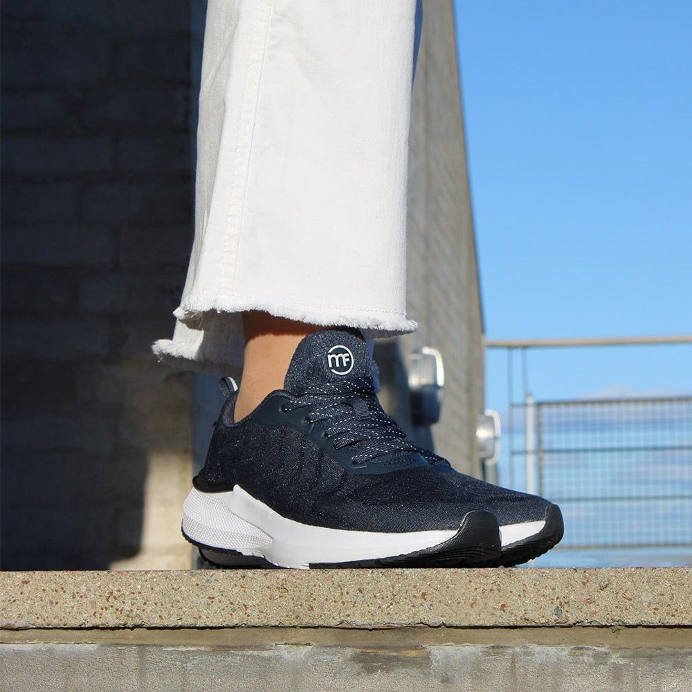 Minfot Sneaker Move Dame Mesh Mørkeblå