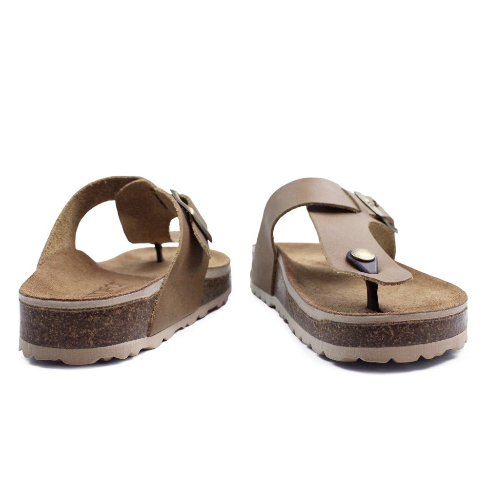 Minfot Noa Tåsandaler Llæder Primo Soft Beige