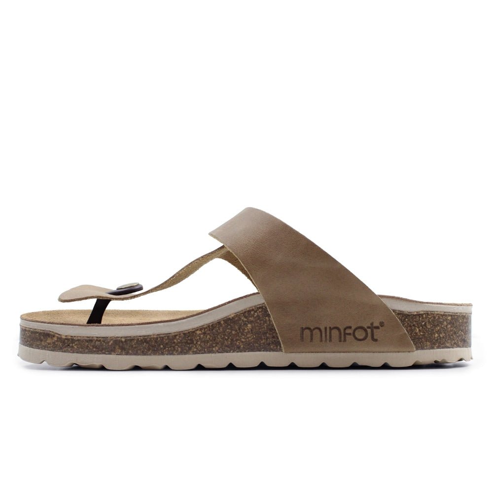 Minfot Noa Tåsandaler Llæder Primo Soft Beige