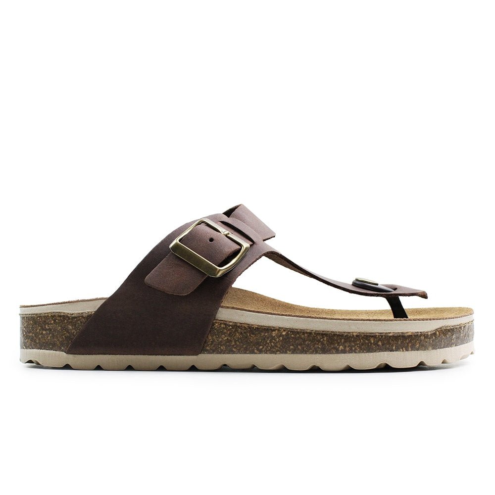 Minfot Noa Tåsandaler Læder Primo Soft Mørkebrun