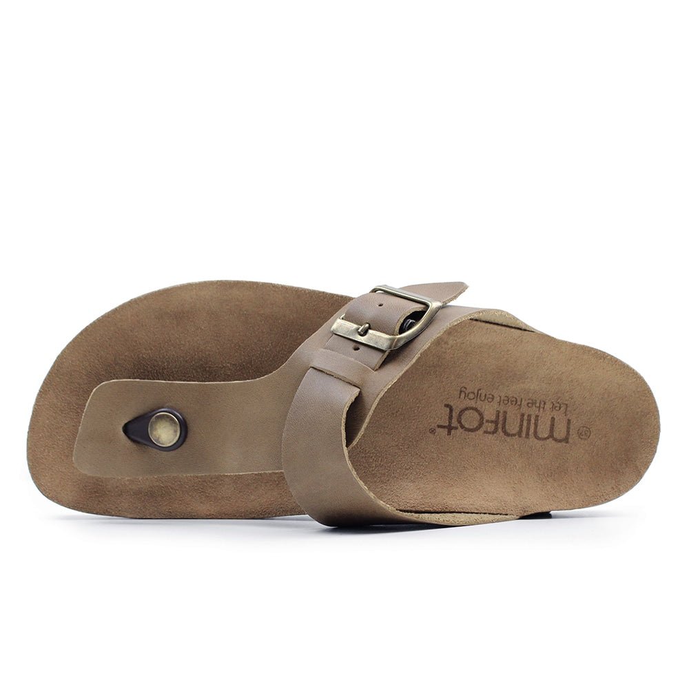 Minfot Noa Tåsandaler Llæder Primo Soft Beige