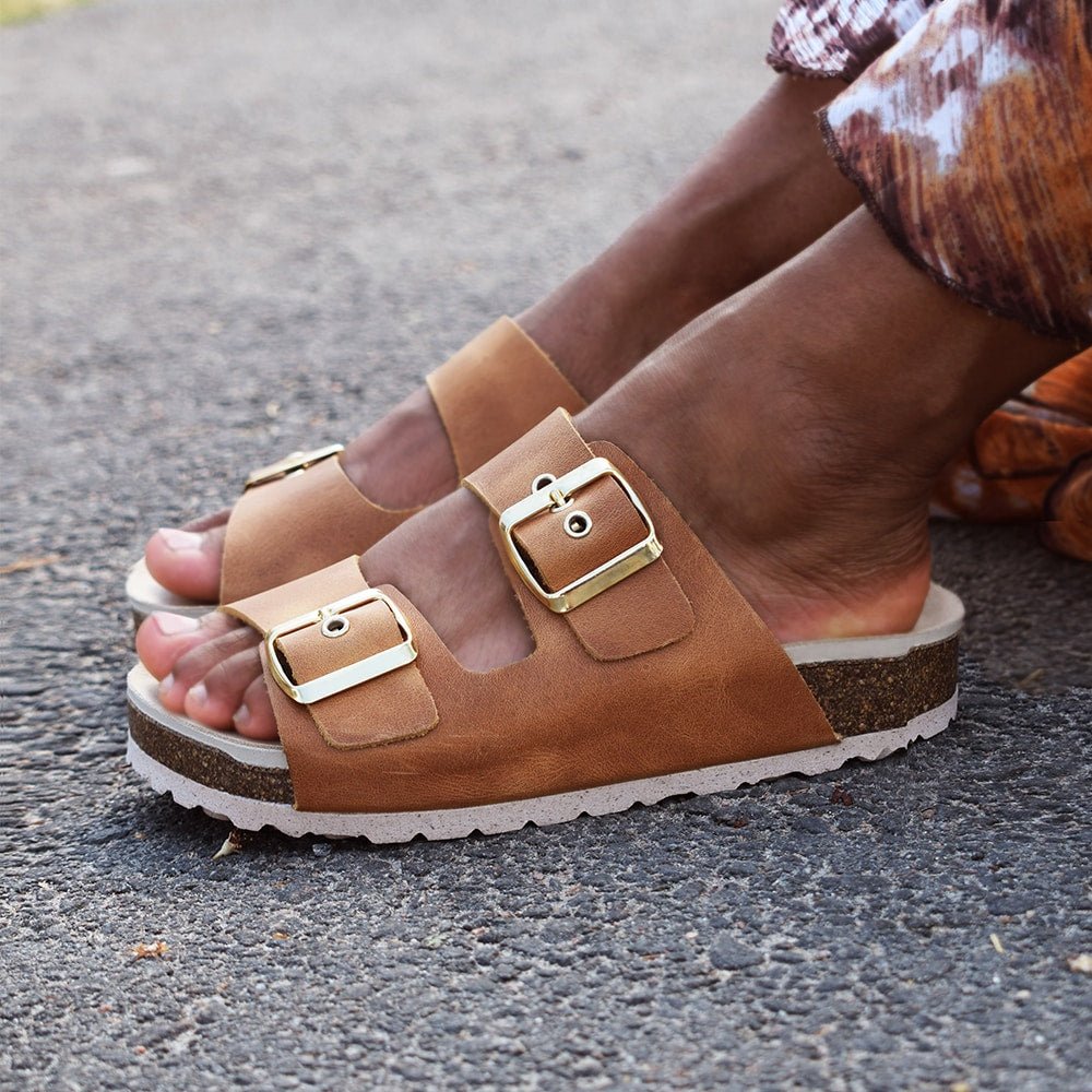 Minfot Sandaler Primo Soft Ayo Læder Cognac