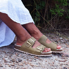 Minfot Sandaler Primo Soft Ayo Læder Olive