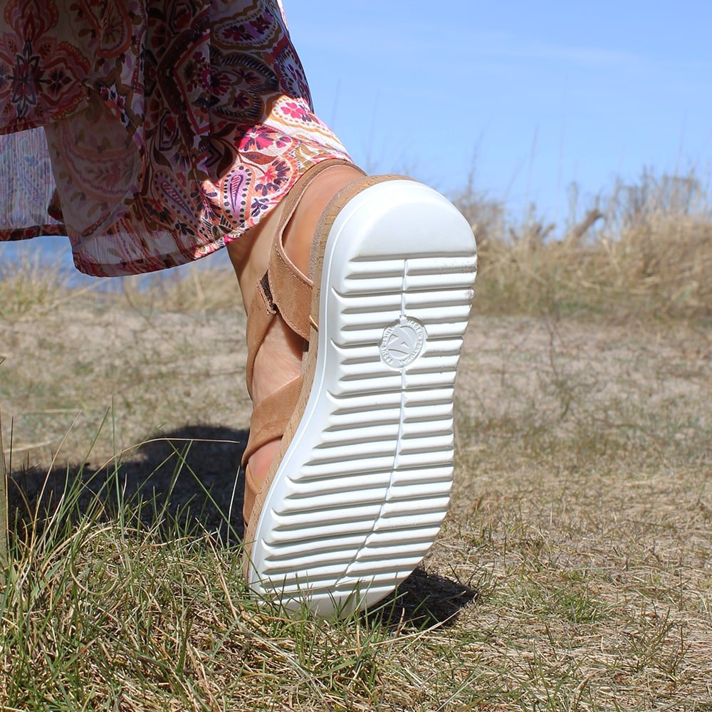 Minfot Remsandaler Sami Nubuck Tan