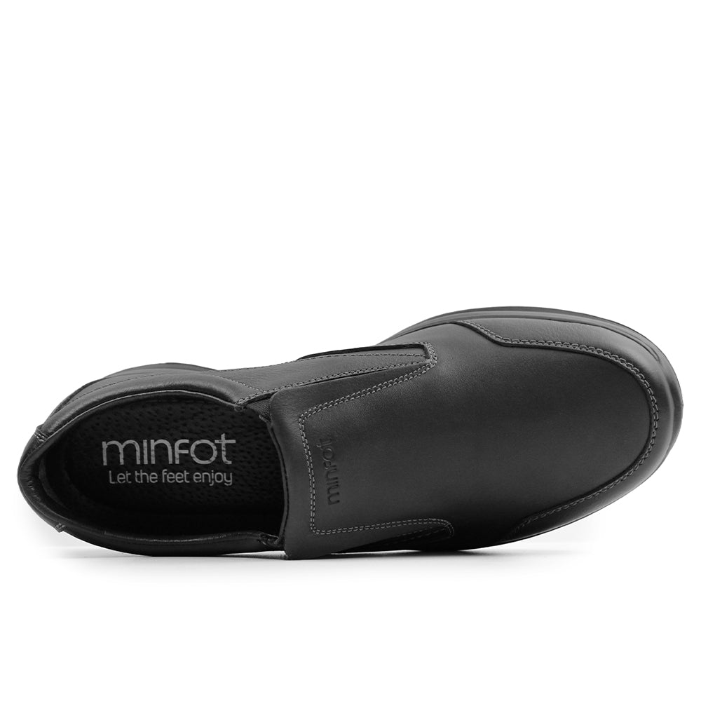 Minfot Rex Loafer Herre Vandafvisende TEX Skind Sort