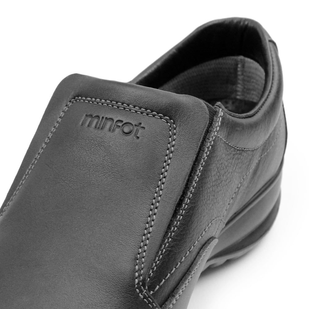 Minfot Rex Loafer Herre Vandafvisende TEX Skind Sort