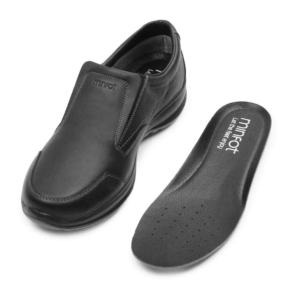 Produktbild 10 - Minfot Rex Loafer Skinn TEX Svart