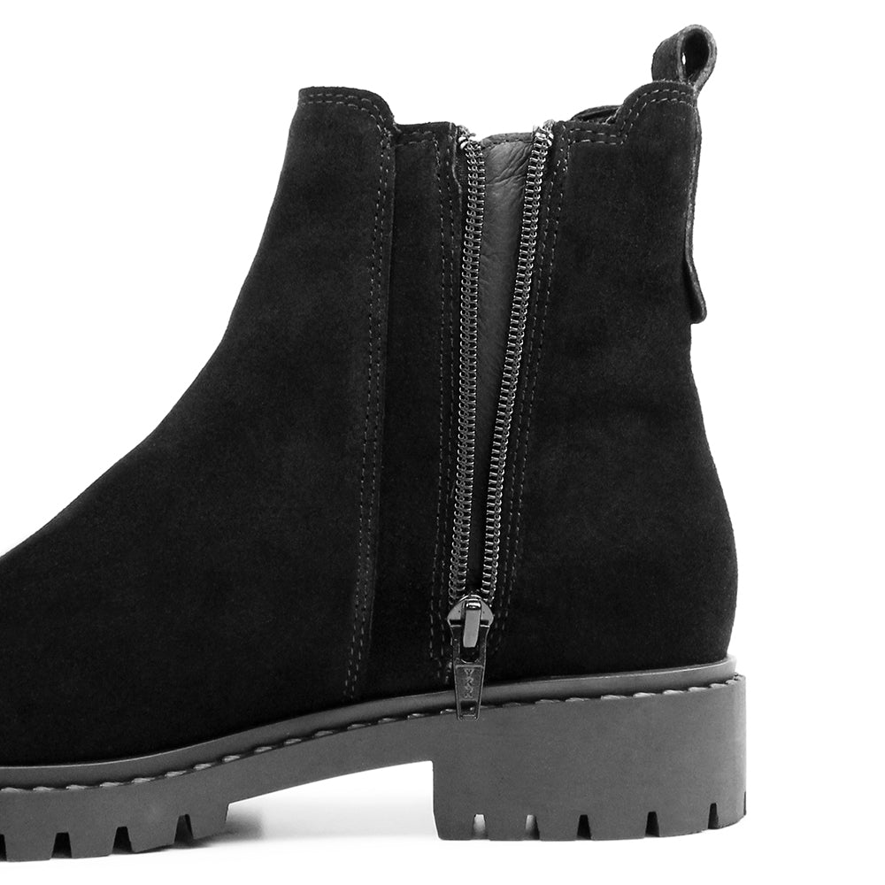 Minfot Ribe Chelsea Boots Zip Ruskind Sort
