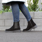 Minfot Ribe Chelsea Boots Zip Ruskind Sort