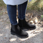 Minfot Ribe Chelsea Boots Zip Ruskind Sort