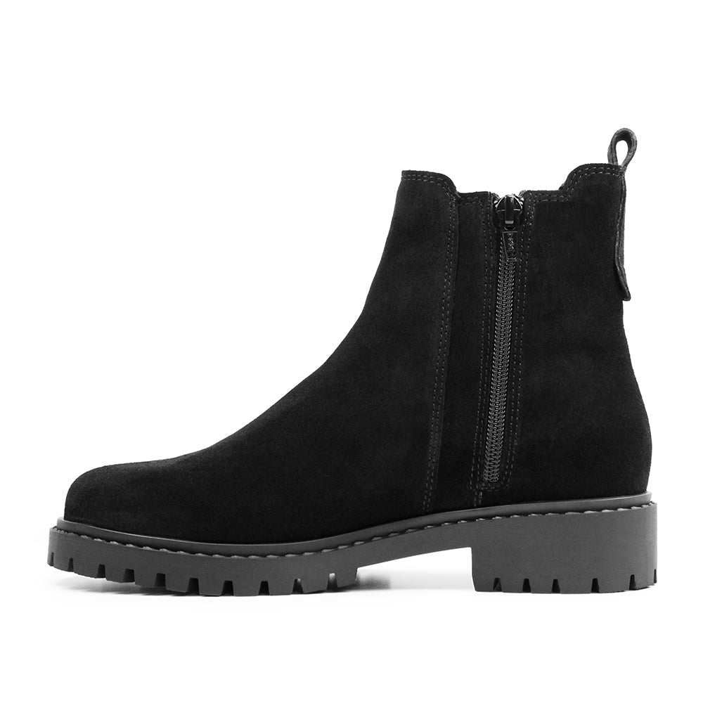 Minfot Ribe Chelsea Boots Zip Ruskind Sort