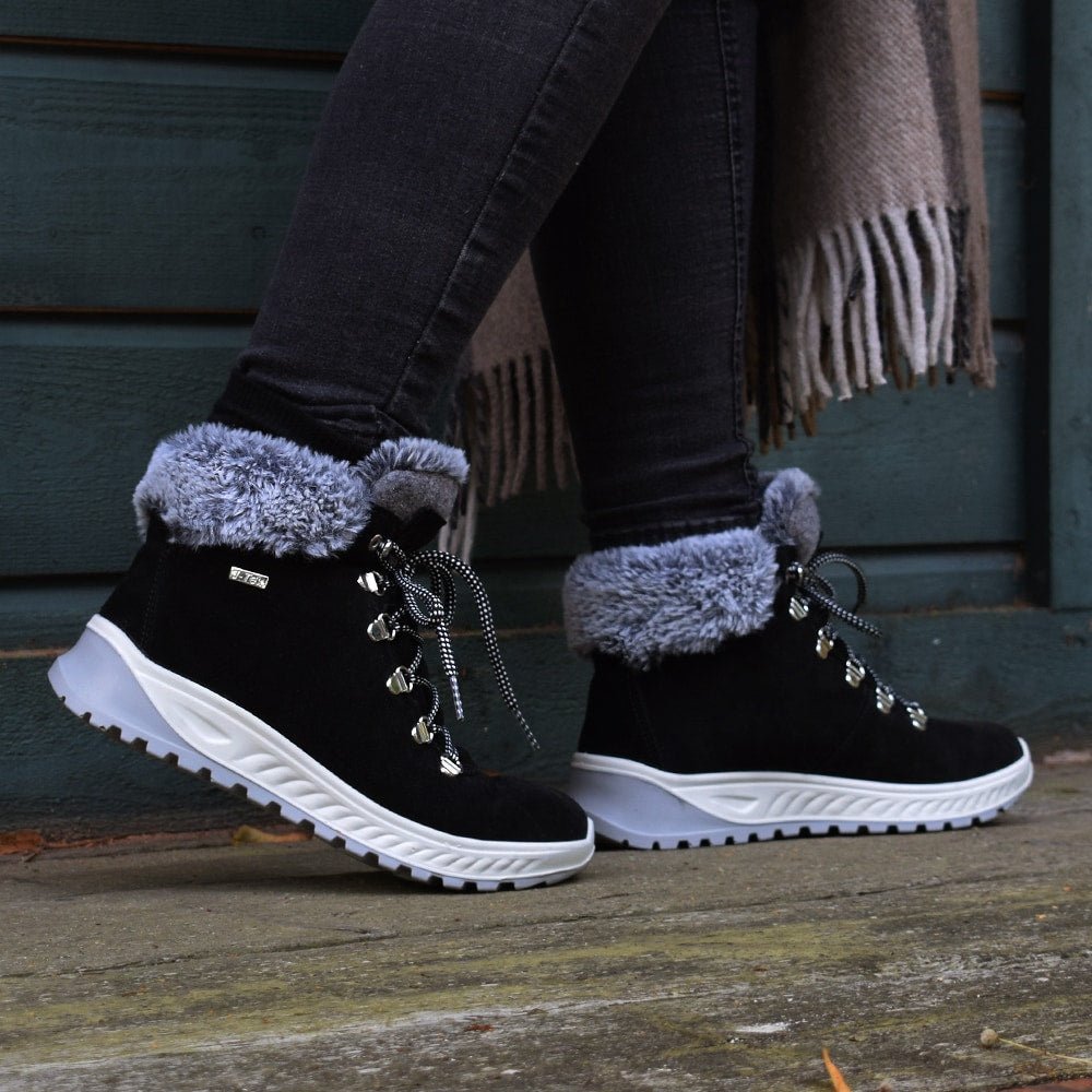 Minfot Sala Støvler Ruskind J-Tex Sort